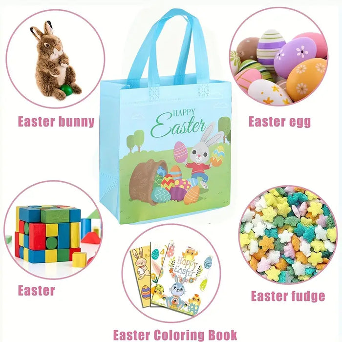Easter Bunny Basket Bags 6pcs Set