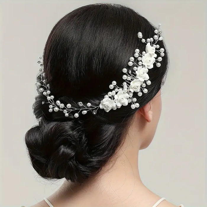 Handmade Faux Pearl Headband