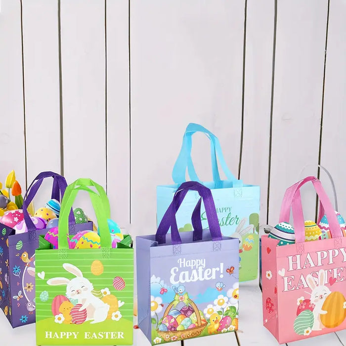 Easter Bunny Basket Bags 6pcs Set