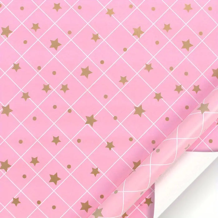 Pink Metallic Gift Wrap