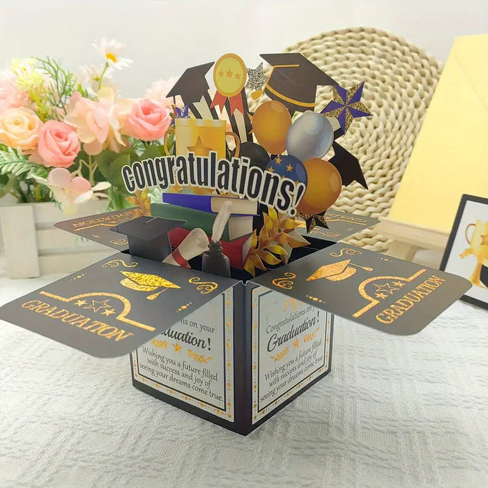 Happy Graduation 3D Pop Up Card
