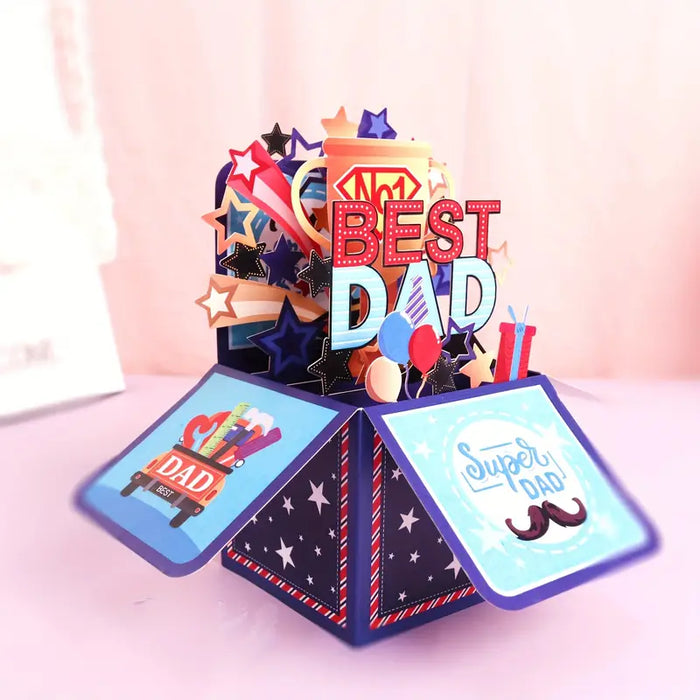 Best Dad 3D Pop-Up Card