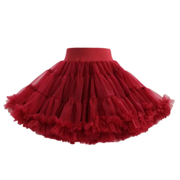 Luxe Burgundy Baroque Princess Skirt