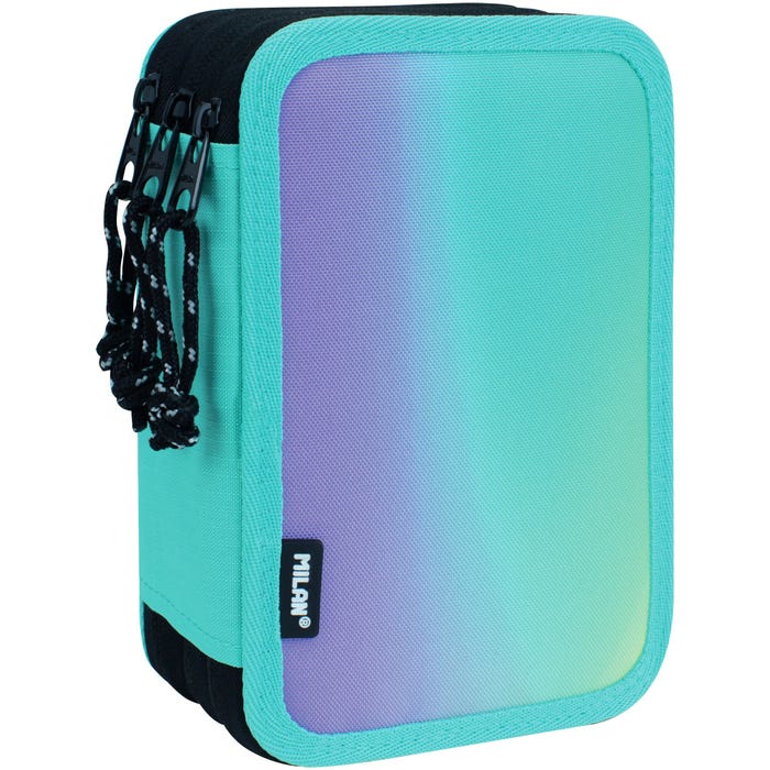 Triple Decker Pencil Case Sunset Series - Turquoise
