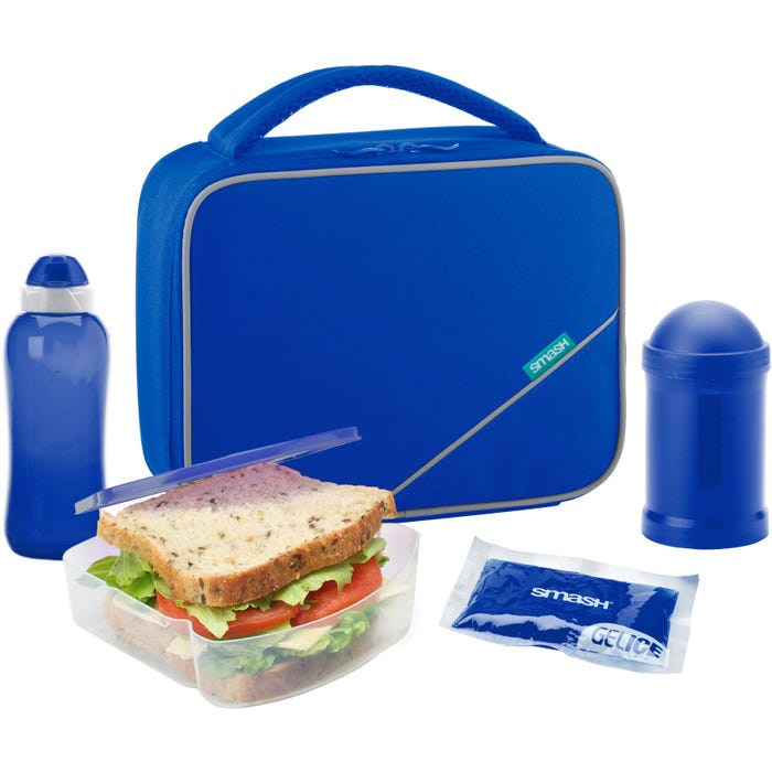 Lunch Bag 5 Pcs Set - Royal Blue