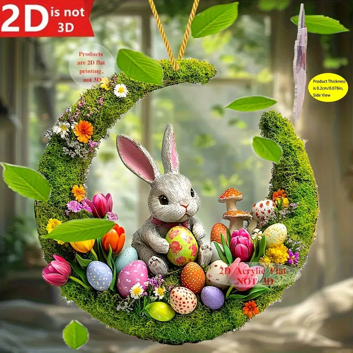Boho Bunny Easter Hanging Decor