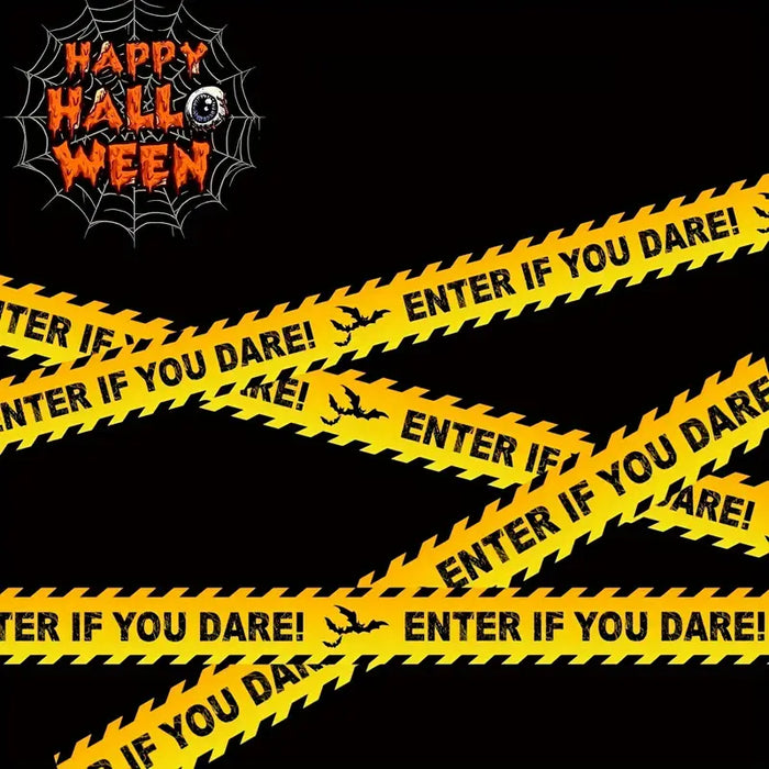 Halloween Spooky Caution Safety Tape