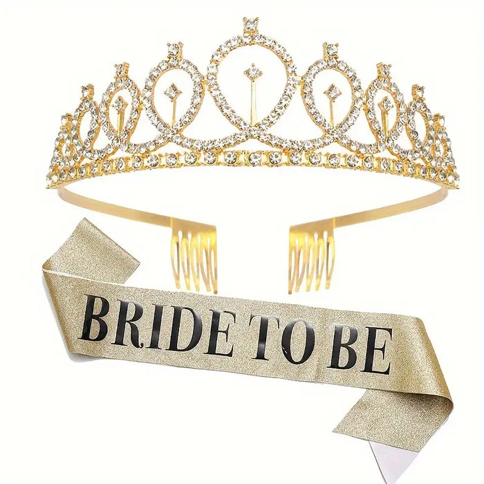 Golden Bridal Shower Party Set