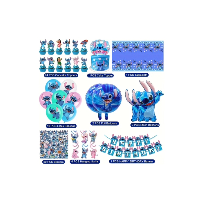 Stitch Birthday Decoration Set Party