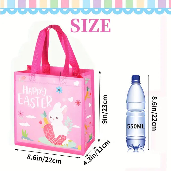 Easter Bunny Basket Bags 6pcs Set