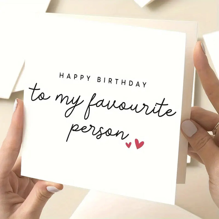 "To My Favorite Person" Birthday Card