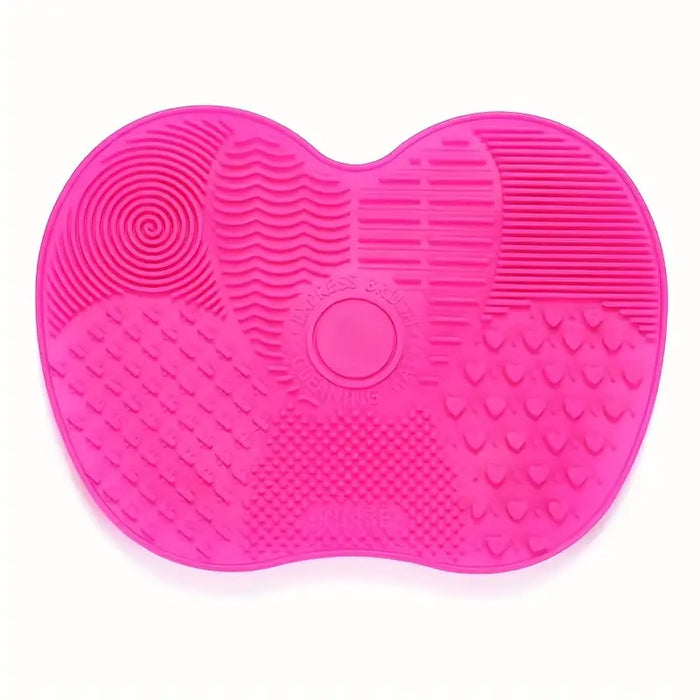 Apple-Shaped Silicone Brush Cleaning Mat