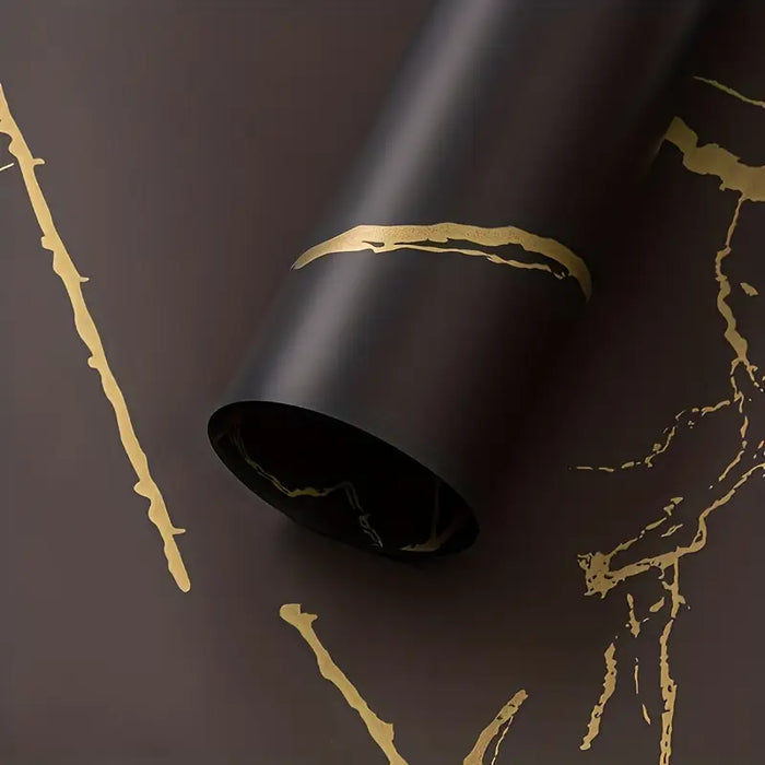 Black Marble Wrapping Paper