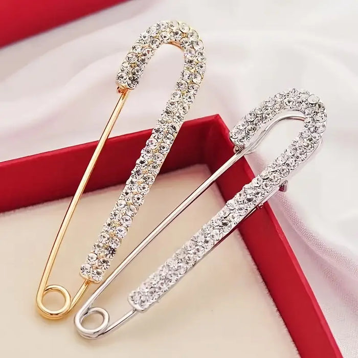 Luxe Rhinestone Large Pin Brooch