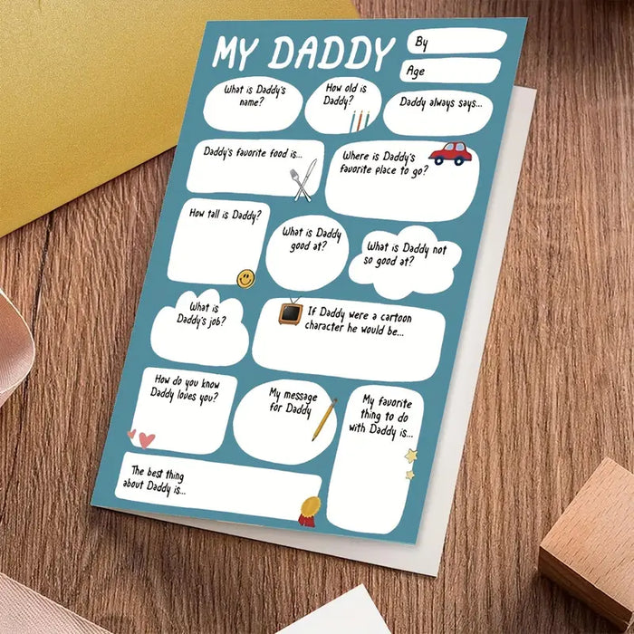 Fill-in-the-Blank Greeting Card for Dad