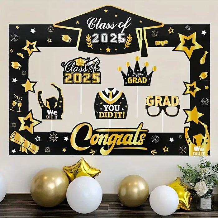 Class of 2025 Graduation Photo Frame Party Set & Props