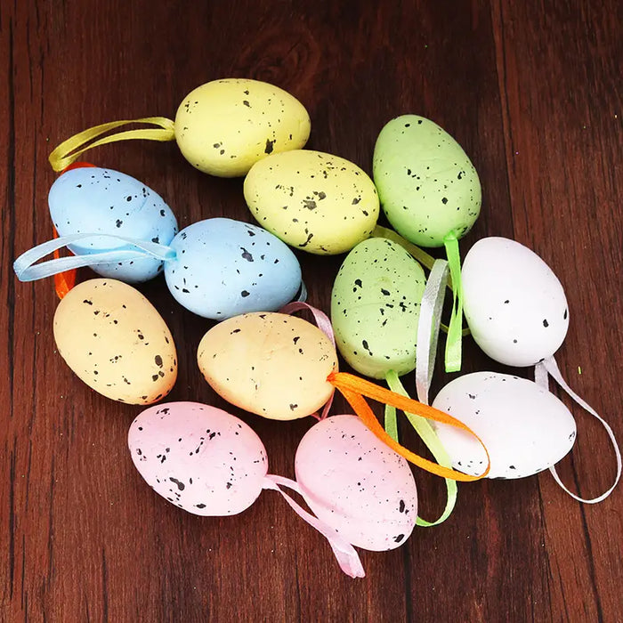 Easter Glitter Decorative Eggs 12pcs Set