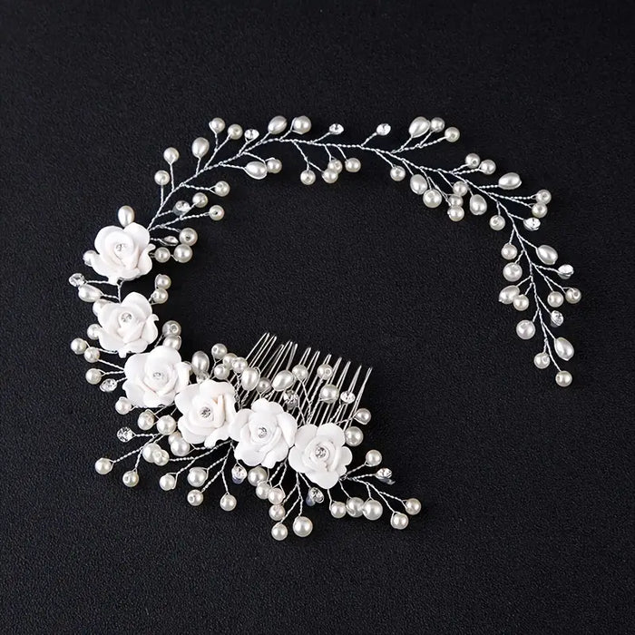 Handmade Faux Pearl Headband