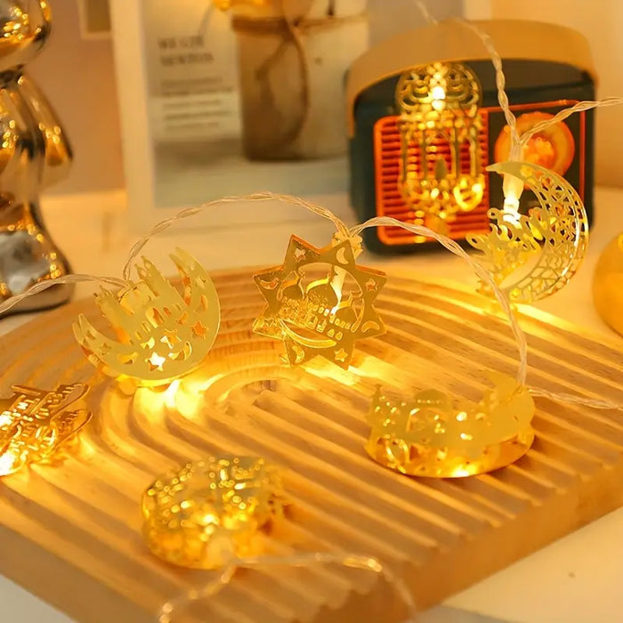 Golden Glow Ramadan String Lights