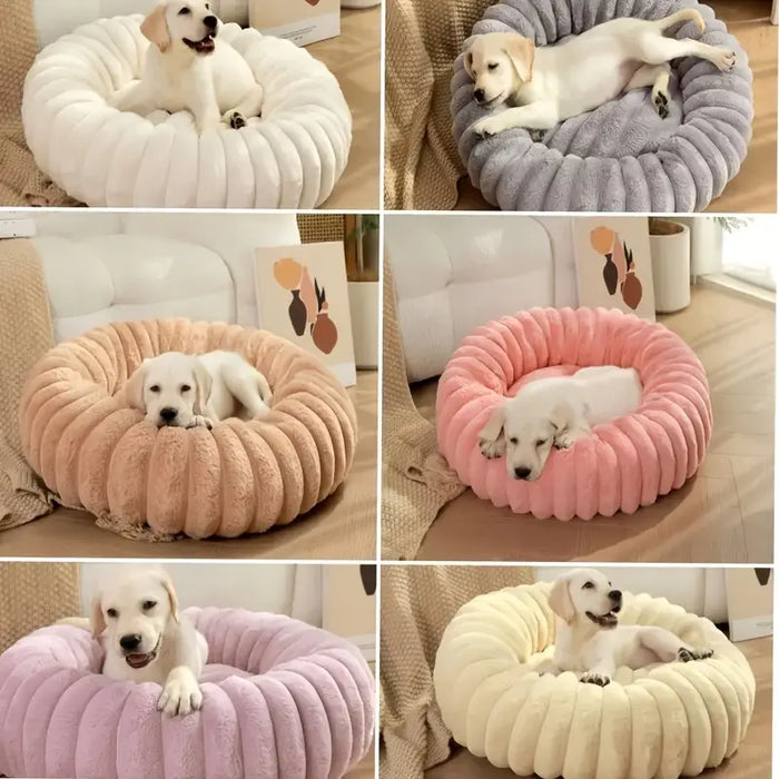 Plush Round Pet Bed