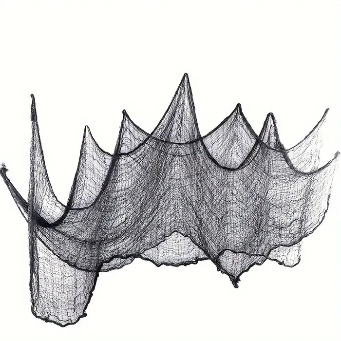 Hanging Black Spider Web Halloween Decoration