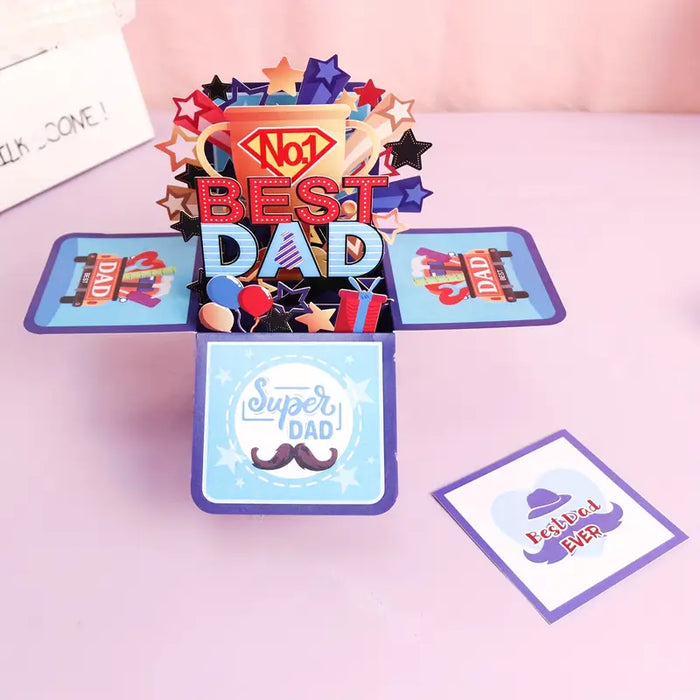 Best Dad 3D Pop-Up Card