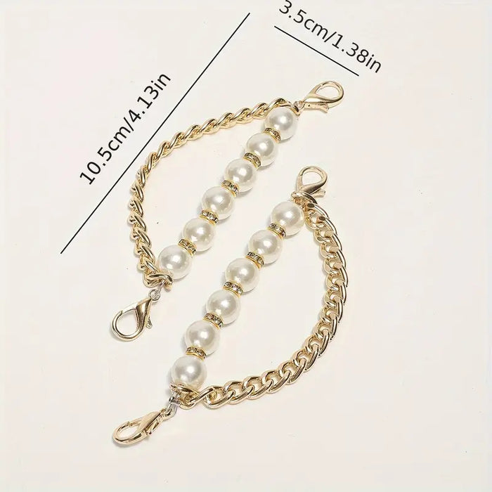Pearl Shoe Link Chains – 1 Pair