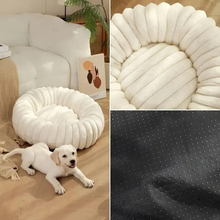 Plush Round Pet Bed