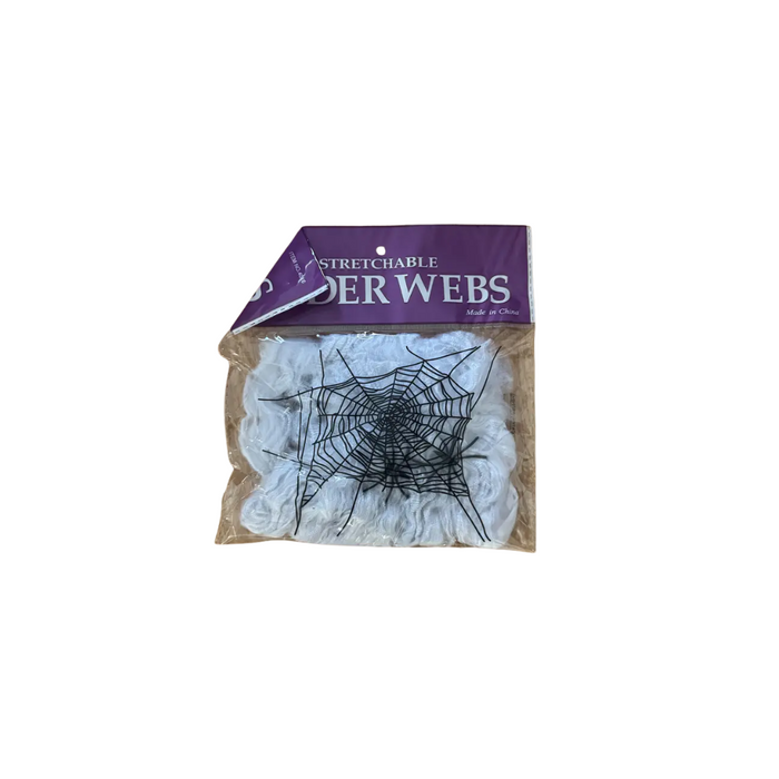 Halloween Spider Web Decoration with 2 Spiders