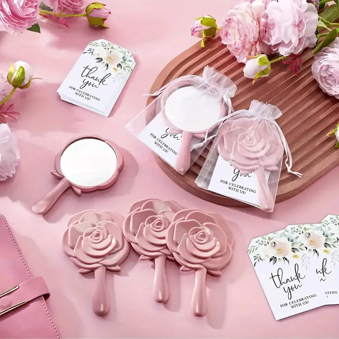 Rose Bridal Shower Mirror Set – 6pcs