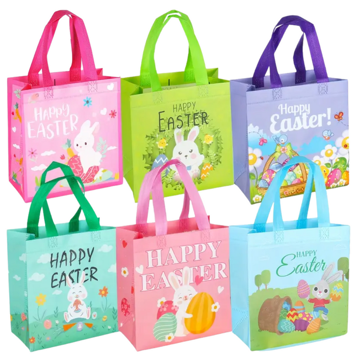 Easter Bunny Basket Bags 6pcs Set