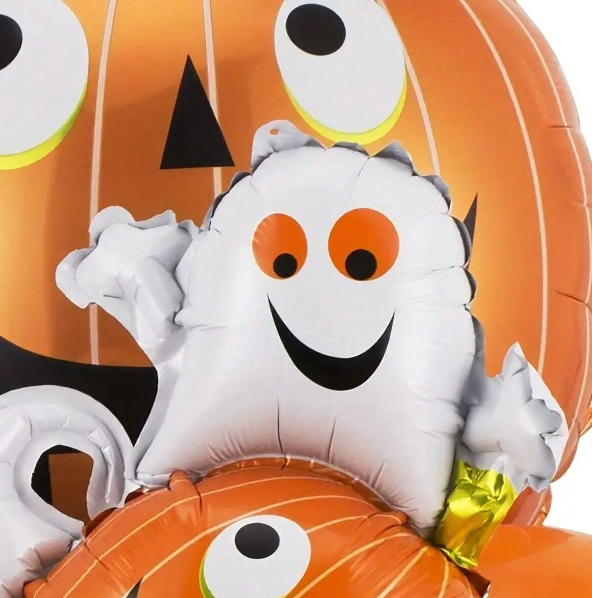 Halloween Pumpkin & Ghost Latex Balloons 13pcs