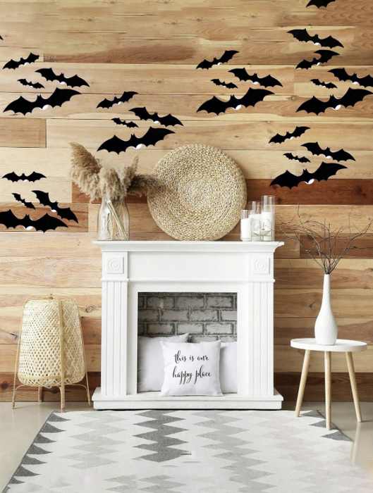 3D LED Bat Wall Stickers 12pcs