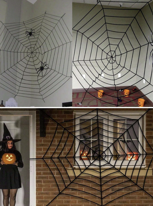 Halloween Spider Web Decor