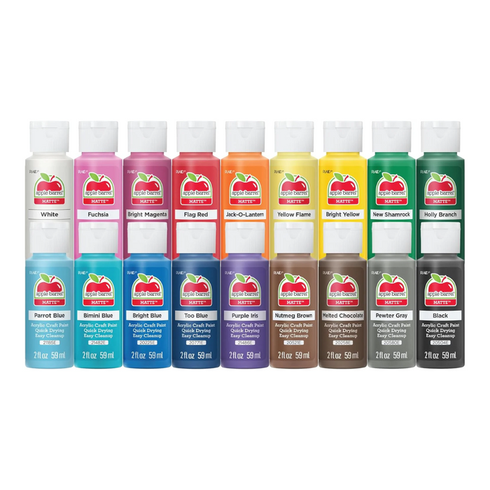 Apple Barrel ® Matte Acrylic Craft Paint 16 Piece Color Set