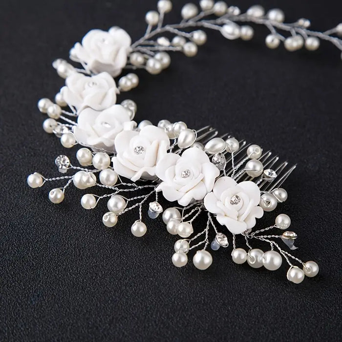 Handmade Faux Pearl Headband
