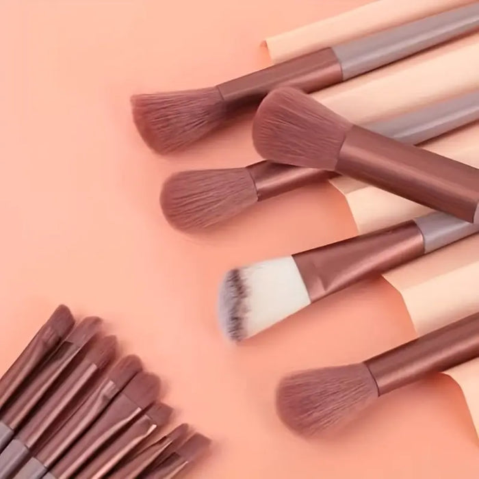 Makeup Brush 13-Piece Set with Travel Pouch