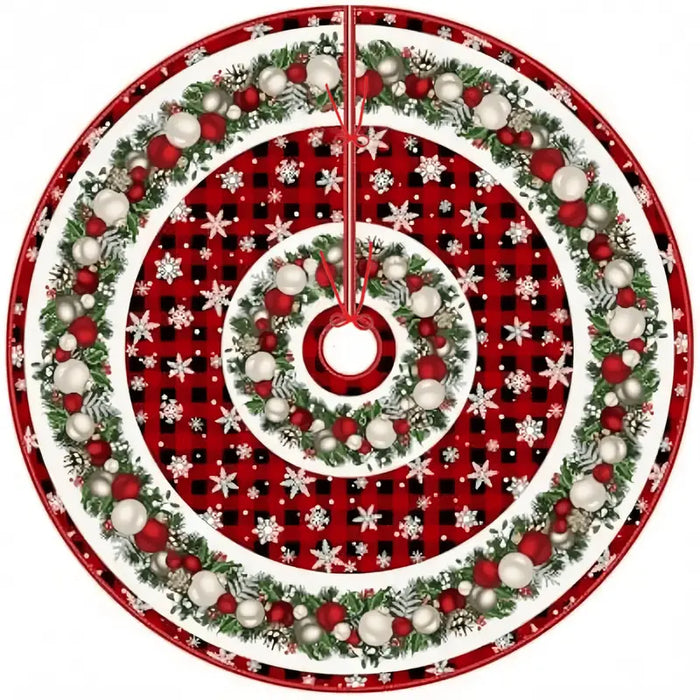 Glam Angel-Themed Christmas Tree Rug