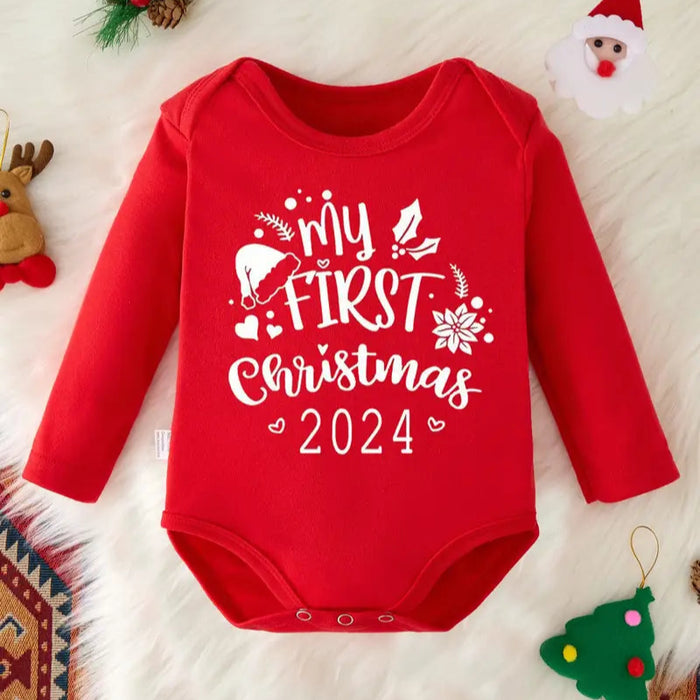 Holly Jolly Red Bodysuit – My 1st Christmas 2024