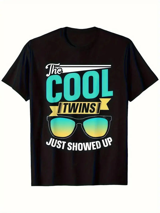 "The Cool Twins Just Showed Up" Matching T-Shirt Set