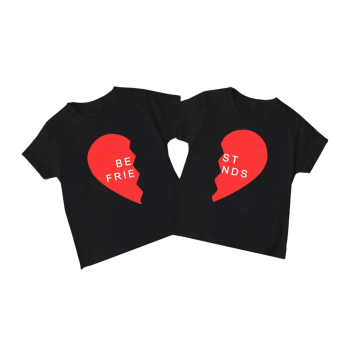 "Best Friends" Matching Heart T-Shirts