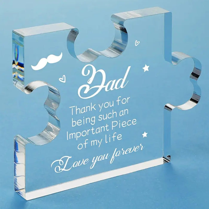 Acrylic Dad Appreciation Plaque