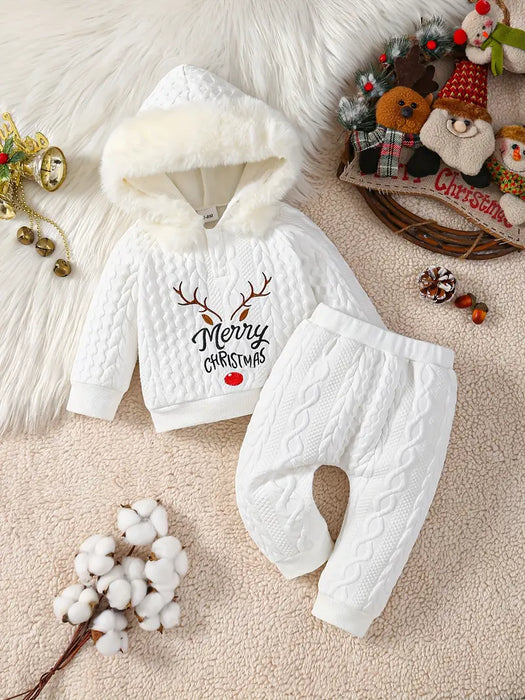 Frosty Antler Kids' Hoodie Set