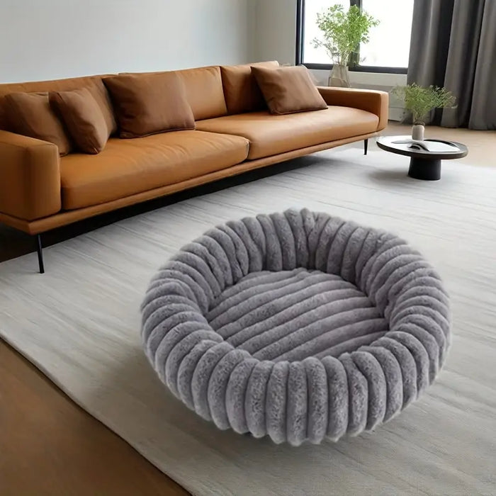 Plush Round Pet Bed