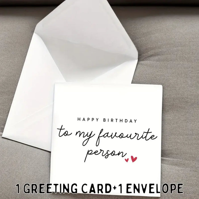 "To My Favorite Person" Birthday Card