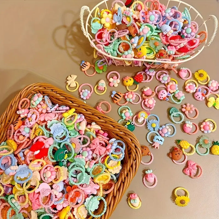 Cartoon Bohemian Style Hair Ties (25pcs)