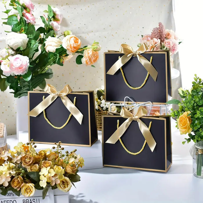 Luxe Black & Gold Gift Bag – 1pc