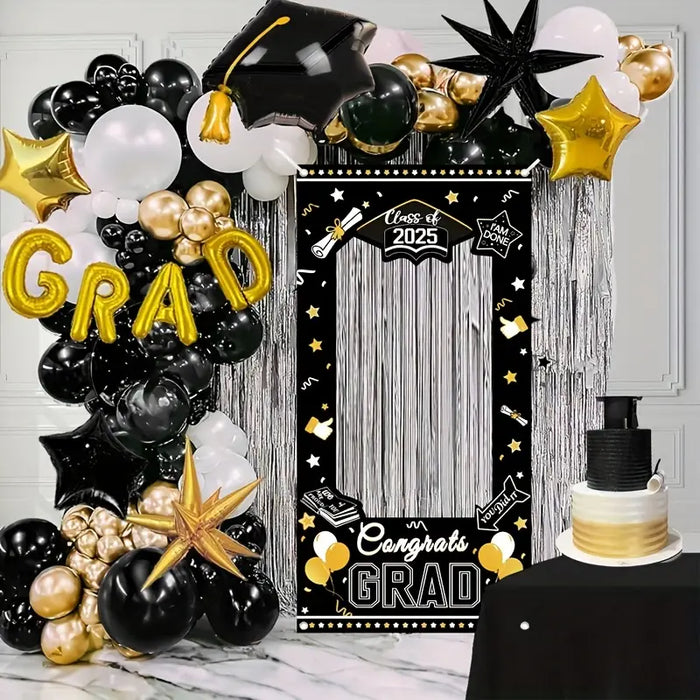 Class of 2025 Graduation Photo Backdrop Banner