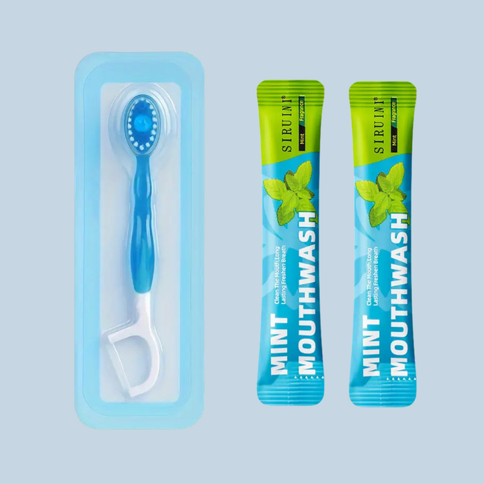 Fresh Mint Portable Travel Toothbrush Kit