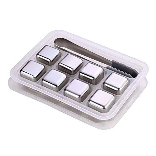 Stainless Steel Ice Cube with Tongs Set